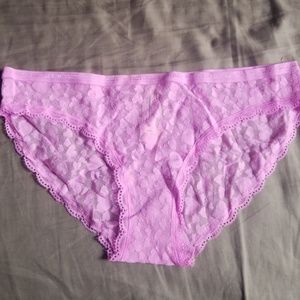 Victoria Secret heart lace bikini panties